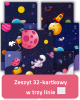 Zeszyt w trzylinię. In space. 32 kartkowy